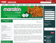 Tablet Screenshot of administracion.itam.mx