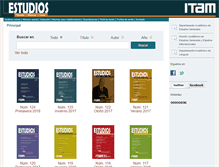 Tablet Screenshot of estudios.itam.mx