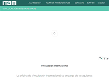 Tablet Screenshot of intercambio.itam.mx