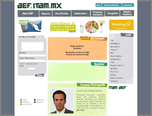 Tablet Screenshot of aef.itam.mx