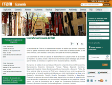 Tablet Screenshot of economia.itam.mx
