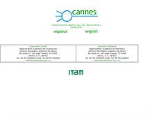 Tablet Screenshot of cannes.itam.mx