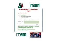 Tablet Screenshot of comunidad.itam.mx