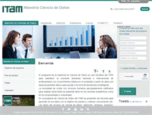 Tablet Screenshot of mcienciadatos.itam.mx
