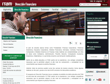 Tablet Screenshot of direccionfinanciera.itam.mx