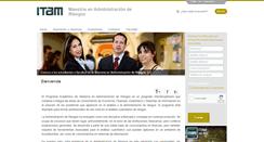 Desktop Screenshot of mriesgos.itam.mx