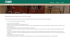 Desktop Screenshot of escolar.itam.mx